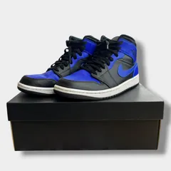 【美品】NIKE Air Jordan 1 Mid Hyper Royal 28cm 554724-077 エアジョーダン1 箱付のサムネイル