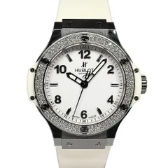 【名古屋】ウブロ ビックバン スチールホワイトダイヤモンド 38MM 361.SE.2010.RW.1104 SS ラバー クォーツ レディース腕時計 女のサムネイル