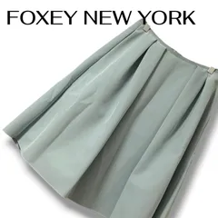 FOXEY NEW YORK フォクシーニューヨーク 水色 ライトブルー レディース スカート ひざ丈スカート フレアスカート ボリュームスカート 大人カジュアル【サイズ38】Mサイズ相当 0000043TNKのサムネイル