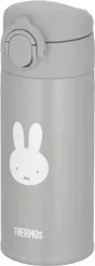 サーモス 水筒 調乳用ステンレスボトル 350ml ミッフィー グレー JPA-350B GYのサムネイル