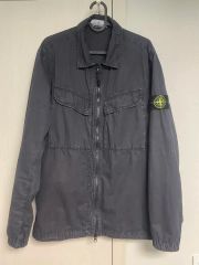 21FW Stone Island ブラック ミリタリージャケット - メルカリ