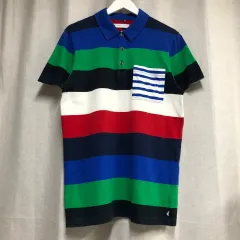 アディダス オリジナルス マルチカラー ストライプ ポロTシャツ (100)