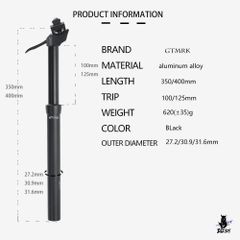 トレック純正 ドロッパーシートポスト 31.6mm 150mm - メルカリ