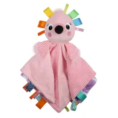 KidsIi의 브라이트 스타트 커들 앤 태그스 블랭키 플라밍고 (12346)