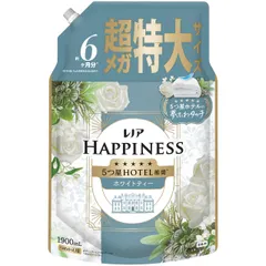 레노어 해피니스 5성급 호텔 드림 플러피 터치 패브릭 소프너 화이트 티 프래그런스 리필 1900mL [대용량]