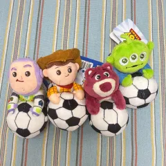 トイ・ストーリー ぬいぐるみ サッカーボール キーホルダー セット 正規品 新品 WORLD CUP キーリング Disney