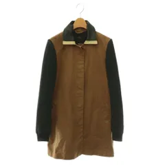 ディーゼル DIESEL ステンカラーコート アウター レザー切替 カウレザー  茶 ブラウン 黒 ブラック ベージュ /CX ■GY18のサムネイル