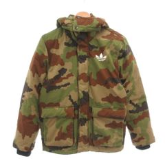 adidas original 迷彩柄 ダウンジャケット - メルカリ