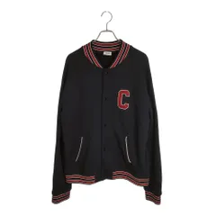 CELINE セリーヌ コットン テディ カレッジ ジャケット ブルゾン 2Y16D345F XXL ブラック×レッド メンズのサムネイル