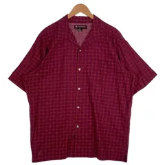 POLO JEANS COMPANIY ポロ ジーンズカンパニー RALPH LAUREN ラルフローレン 半袖 オープンカラーシャツ 総柄 レッド Size Lのサムネイル