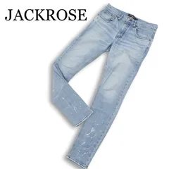 JACKROSE ジャックローズ ストレッチ ペイント USED加工★ スキニー デニム パンツ ジーンズ Sz.3 メンズ 日本製のサムネイル