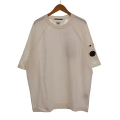 シーピーカンパニー C.P.COMPANY LIGHT FLEECE SHORT SLEEVE SWEATSHIRT Tシャツ 半袖 レンズ 無地 M 白 ホワイト 20CMSS034A 002246Gのサムネイル