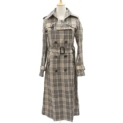 ダブルスタンダードクロージング ダブスタ DOUBLE STANDARD CLOTHING 157 トレンチコート ロング丈 ライナー付き チェック柄 0207-330-183 /SM6 ■GY74のサムネイル