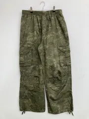 Rocky Monroe ロッキーモンロー カーゴパンツ XL カーキ フルレングス カモフラージュ柄 ワイド・ルーズ ストレート レギュラー ウエストゴム・紐 メンズのサムネイル