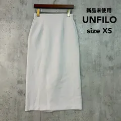 新品未使用 UNFILO アンフィーロ XS BEAUTY FORM JERSEY light Iライン スカート アイボリー オンワード樫山 ロング マキシ タイト スリット ストレッチ 綺麗目 カジュアル 無地 ボトムス 上品 シンプル ★ ■◇のサムネイル
