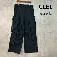 CLEL クレイル L チャコールグレー 2wayデザインナイロンテクノパンツ カーゴパンツ パラシュートパンツ ギミックパンツ ワイドパンツ ミリタリー ドローコード ボトムス モノマート CLEpt1403 ★ ■◇ ◇■のサムネイル