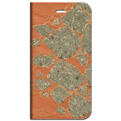iPhone対応 スマホ 手帳型ケース 夏 テラゾー テラコッタ セージグリーン アースカラー マット 北欧 韓国 インテリア 天然石 スマホケース スタンド 【iPhone17 / iPhone16 他 iPhone各機種対応】 |iasmst02のサムネイル