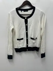 ウォンビン ヴィンテージ 最安値 GUESS カーディガン 白/ブラック 95のサムネイル