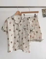 CHECK クマ パジャマ セットのサムネイル