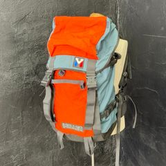 Millet Backpack [Used] Hiking Backpack 35.5x30x60cm Camping Outdoor Orange x Navy x Black MILLET /517334