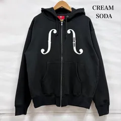 クリームソーダ ジップアップ スウェット プルオーバー パーカー フーディー ロゴ プリント ロカビリー 裏起毛 メンズ L ISItems【USED】【古着】【中古】50161783のサムネイル