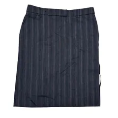 【一点物】Paul Smith ポールスミス レディース スカート タイトスカート ストライプ パープル×紺色 44Lサイズ J7のサムネイル