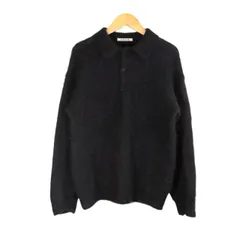 AURALEE 24aw BRUSHED SUPER KID MAHAIR KNIT POLO サイズ3 オーラリー ブラッシュド スーパー キッド モヘア ニット ポロ トップス 大名店のサムネイル