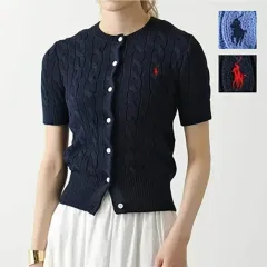 在庫2個在庫あり 正規品 POLO RALPH LAUREN(ポロラルフローレン) レディース 半袖 カーディガンのサムネイル