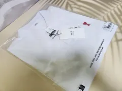 アミ ハート ロゴ 白 カラーTシャツ L/XLのサムネイル
