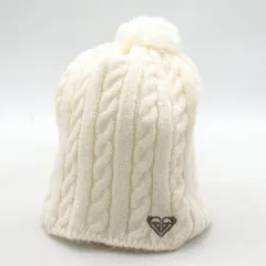 ロキシー ニットキャップ 帽子 ブランド ケーブル編み レディース ホワイト ROXY 【中古】のサムネイル