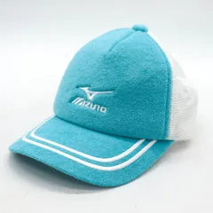 ミズノ キャップ 帽子 ブランド メッシュ スポーツウエア メンズ レディース F(56-60cm)サイズ ブルー Mizuno 【中古】のサムネイル