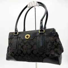 ★COACH コーチ シグネチャー ハンドバッグ 黒 11062 2026年最新】コーチ 11062の人気アイテム - メルカリ