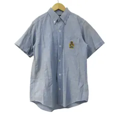 ポロバイラルフローレン 半袖シャツ トップス コットン ボタンダウン キッズ 男の子用 160サイズ ブルー Polo by Ralph Lauren 【中古】のサムネイル
