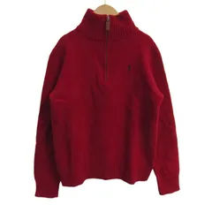 ポロバイラルフローレン セーター トップス 長袖 ハーフジップ キッズ 男の子用 160サイズ レッド Polo by Ralph Lauren 【中古】のサムネイル