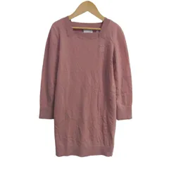 バーバリー ニットワンピース トップス 長袖 チュニック キッズ 女の子用 8Y/128cmサイズ ピンク BURBERRY 【中古】のサムネイル
