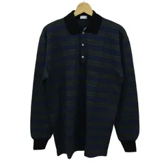 ランバン ポロニット トップス ボーダー柄 ウール イタリア製 メンズ Mサイズ マルチカラー LANVINのサムネイル