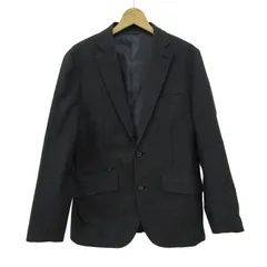 クロコダイル テーラードジャケット アウター 千鳥格子柄 ストレッチ メンズ Mサイズ ブラック×グレー CROCODILE 【中古】のサムネイル