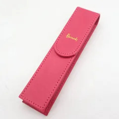 ハロッズ ペンケース ロゴ入り レザー調 レディース ピンク Harrods 【中古】のサムネイル