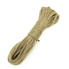 AOYATIME 헴프 로프 대마 로프 주트 캣 타워 장난감 수제 DIY 대마 로프 원예 포장 캣 타워 대마 로프 4mm x 20m