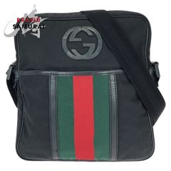 グッチ ミニボストンバッグ シェリーライン GGキャンバス レザー