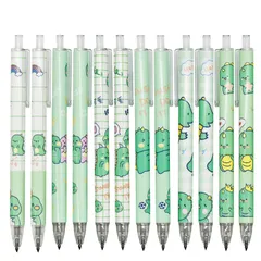 신제품 Maydahui 12 인피니티 펜슬, 이터널 펜슬, 메탈 팁, 무연마, 잉크 없는 연필, 지울 수 있는, 납이 없는, 깨지지 않는, 안전한, 무독성, 스타일리시하고, 귀여운, 노크온, 동물, 이터널 메탈 펜슬