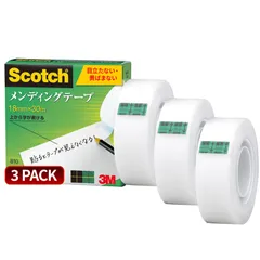 3M 스카치 테이프 멘딩 테이프 스몰 롤 18mm x 30m 3 롤 팩 810-1-18-SIOC