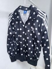 新品M⭐️adidas サテン 水玉 トラックトップ & パンツ 2点セット 