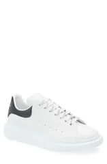 McQueen 남성용 신발 스니커즈 맥퀸 오버사이즈 스니커즈 화이트 블랙 화이트