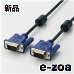 ELECOM  エレコム スリム同軸ディスプレイケーブル 2.0m/D-Sub15pin ミニ オス-D-Sub15pin ミニ オス CAC-20BK (2209789)