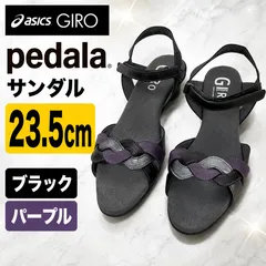 asics GIRO pedala サンダル 23.5cm ブラック パープルのサムネイル