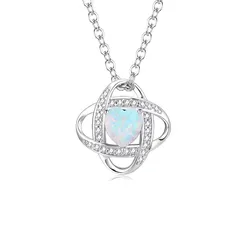 [AGVANA] ネックレス レディース オパール 10月 誕生石 シルバー S925 ホワイトデー お返し ギフト 女性 ジュエリー クリスマス 誕生日 プレゼント ラッピング用品付 1のサムネイル
