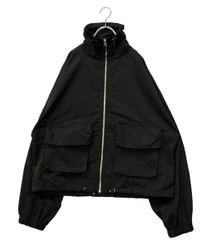 新品】NOBLE ミルキーシアースタンドカラーパーカーブルゾン ブラック