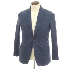 【中古】ティージャケット T-JACKET コットンナイロン ジャージー 2B カジュアルジャケット ネイビー【サイズL】【メンズ】のサムネイル