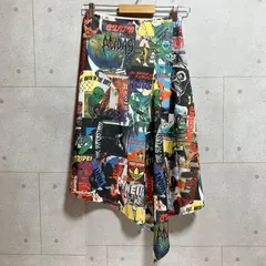 adidas アディダス アシンメトリー スカート ミドル 総柄 L マルチカラー originals オリジナルス レディース SU-32-42のサムネイル
